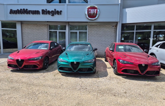 Ritka, limitált Giulia Quadrifogliók a CarNet Rieglernél!