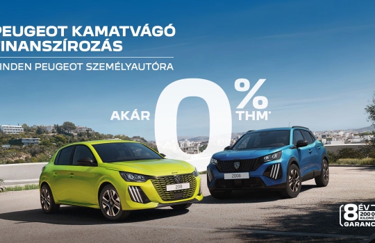 Peugeot kamatvágó finanszírozás!