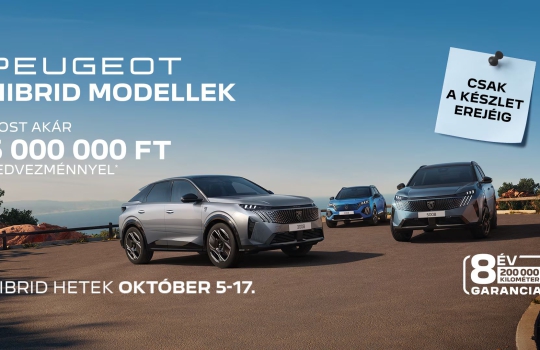 Peugeot Hibrid Ajánlatok!